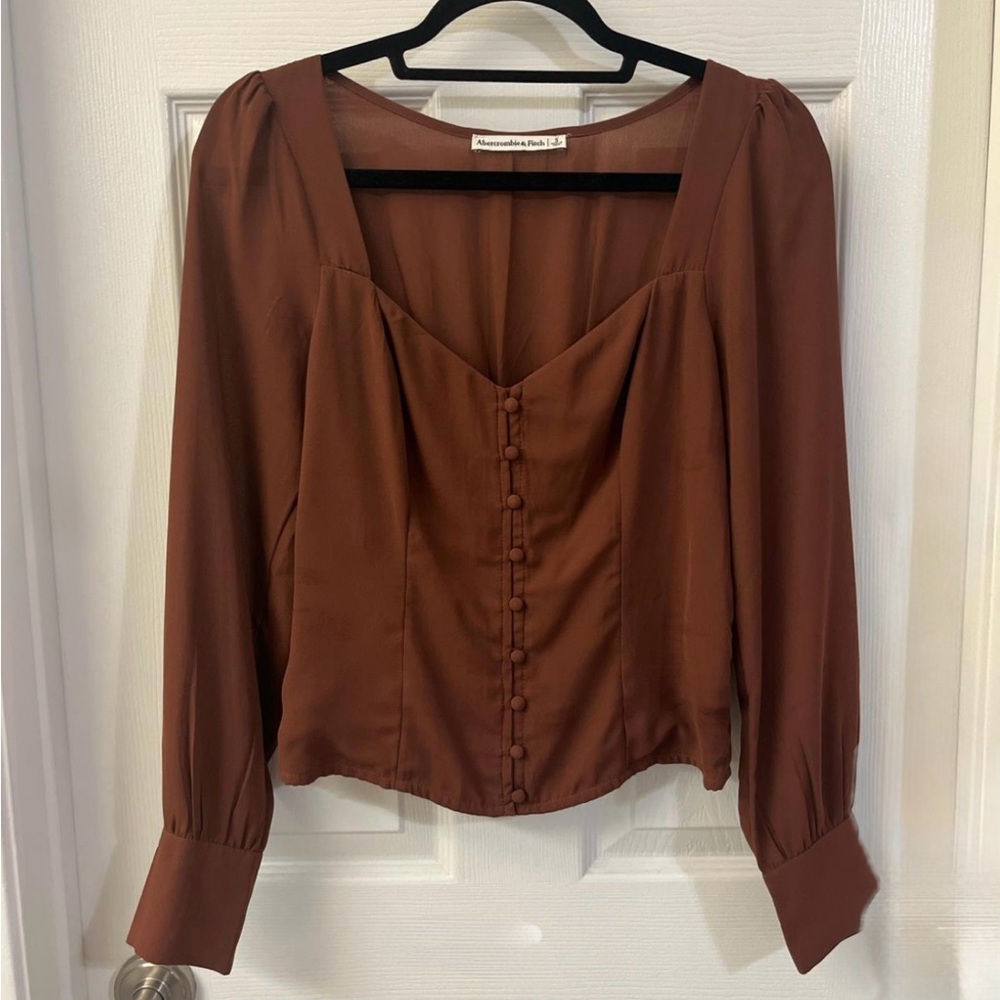 Abercrombie & Fitch Chocolate Brown Blouse